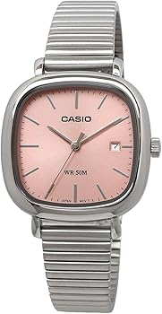★カシオ 腕時計 レディース ピンク文字盤 LTP-2069D-4A Casio Women's Pink Dial Stainless Steel Watch LTP-2069D-4AVEG